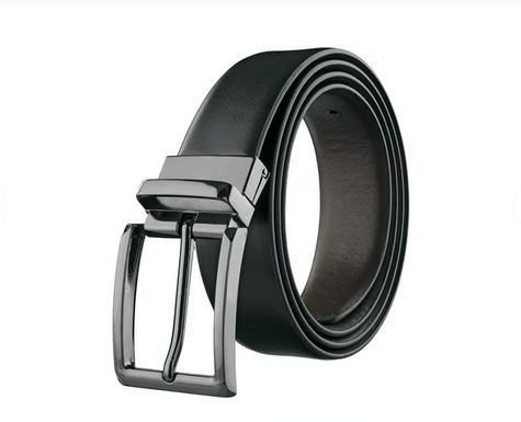 Mens Reversible Smooth Leather Belt
