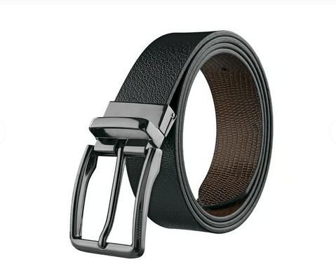 Mens Reversible Sunken Versatile Leather Belt