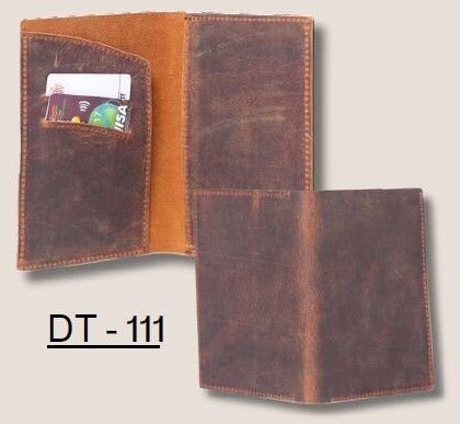 Premium Buff Hunter Leather Passport Holder
