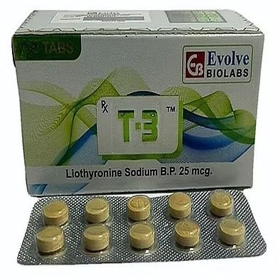 25mcg T-3 Liothyronine Sodium Tablets