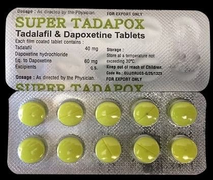 Super Tadapox Tadalafil and Dapoxetine Tablet