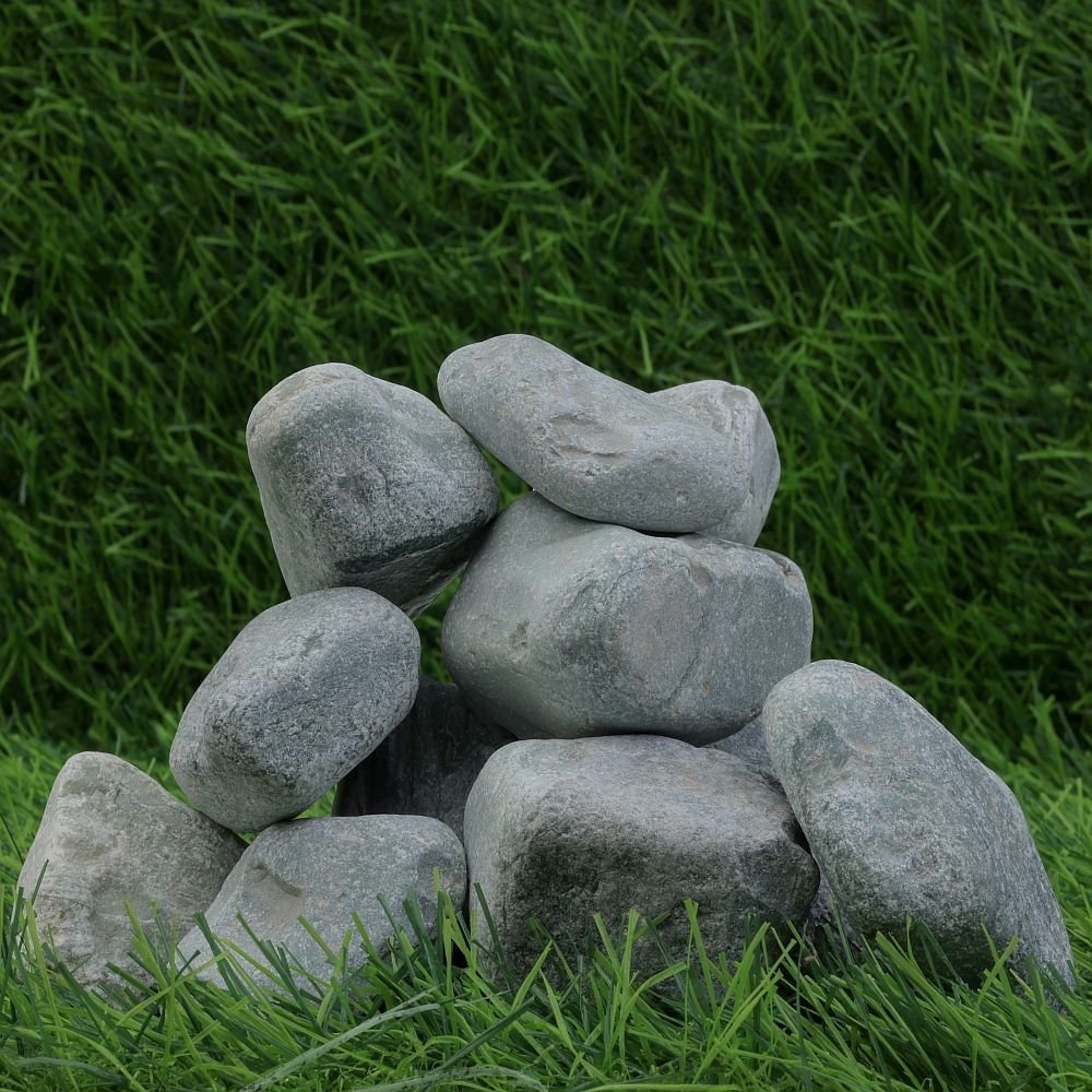 Green Dry Garden Pebbles