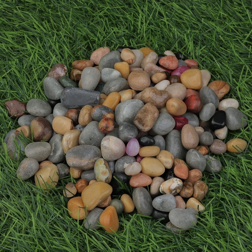 Mix Exotic Glossy Garden Pebbles