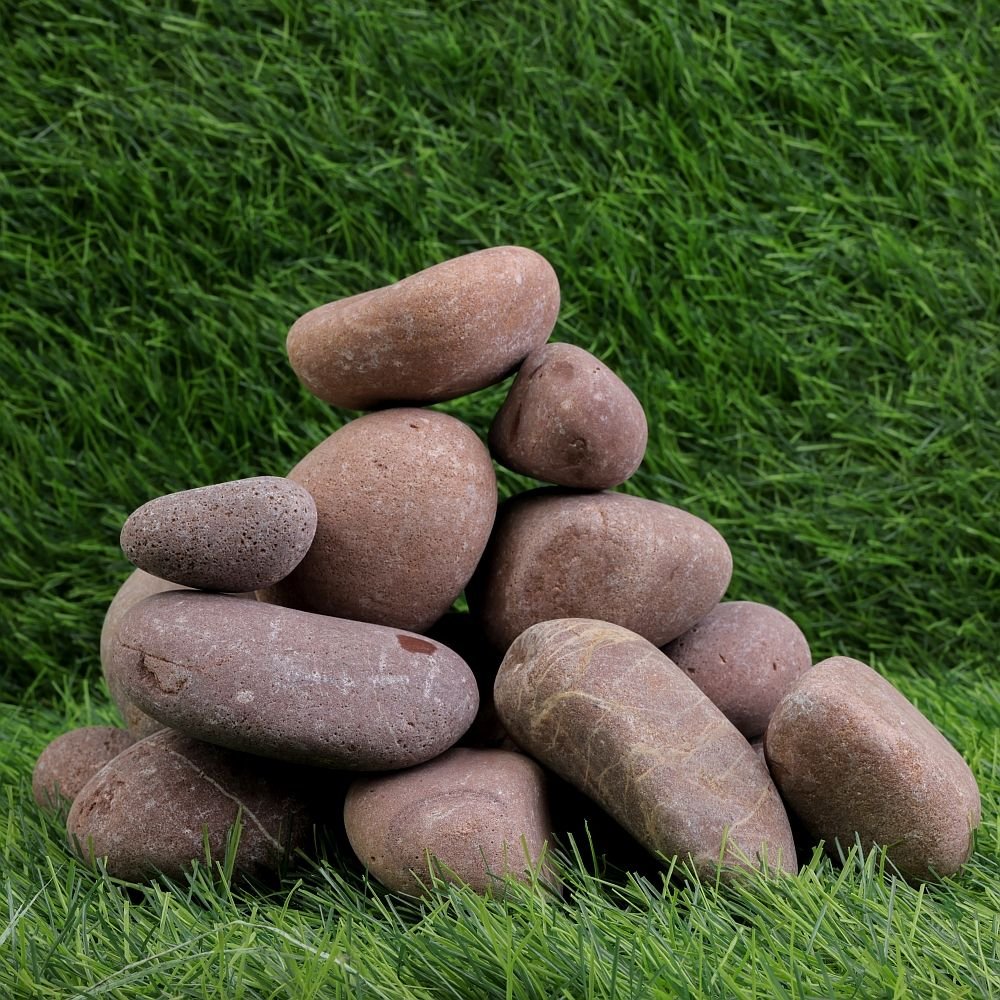Red Dry Beach Pebbles