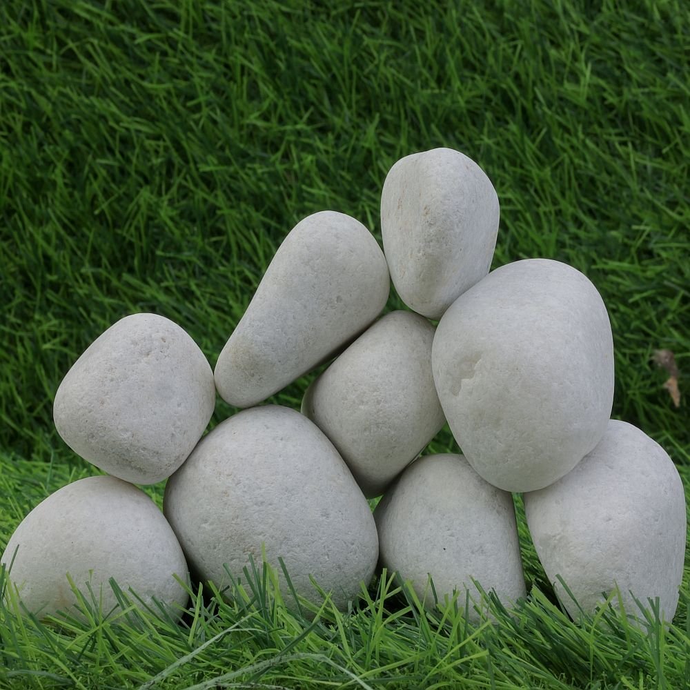 Super White Garden Pebbles