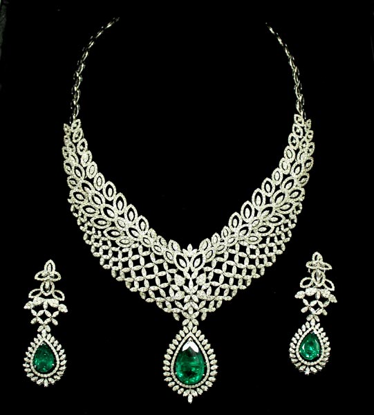 Diamond Necklace Set,Diamond Necklace Jewelry Set,Diamond Bridal ...