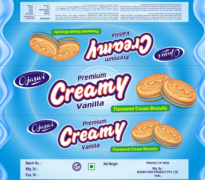 Ojjasvi Vanilla Creamy Biscuits Wrapper