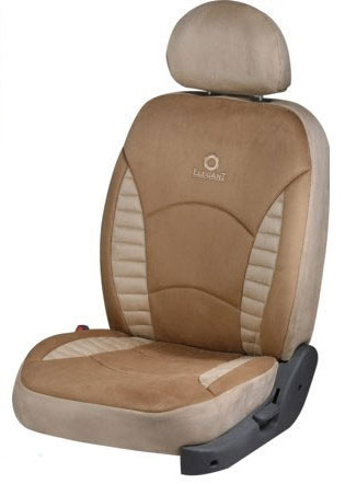 L.Touch Quilt D.Beige Car Seat Cover