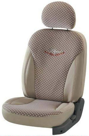 Mars Chex Beige Car Seat Cover
