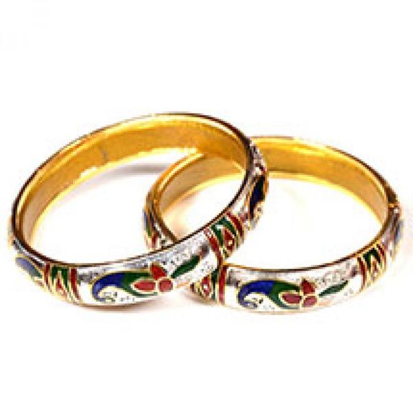 Silver Peacock  Bangles
