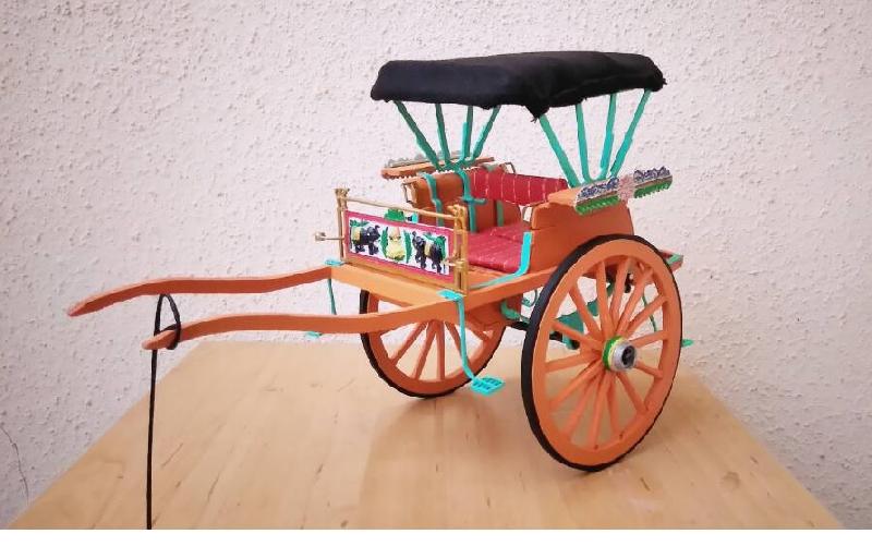 motorised horse and cart toy