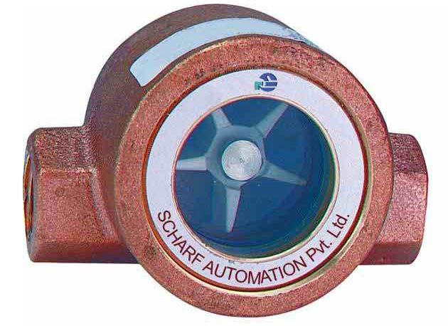 Double Window Sight Glass With Rotory Wheel