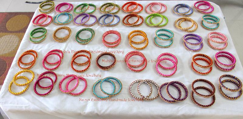 Silk Thread Bangle 01
