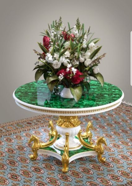 Malachite Gemstone Furniture 01