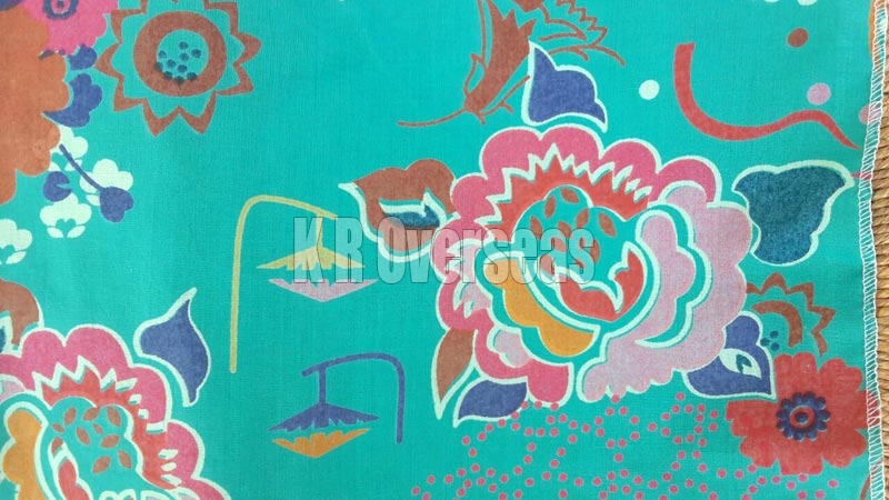 Kimono Peppermint Printed Cotton Fabric