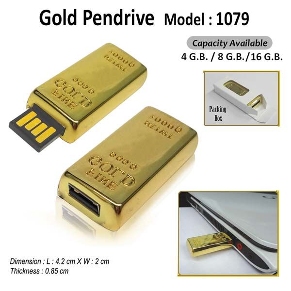 Gold Bar Pen Drive