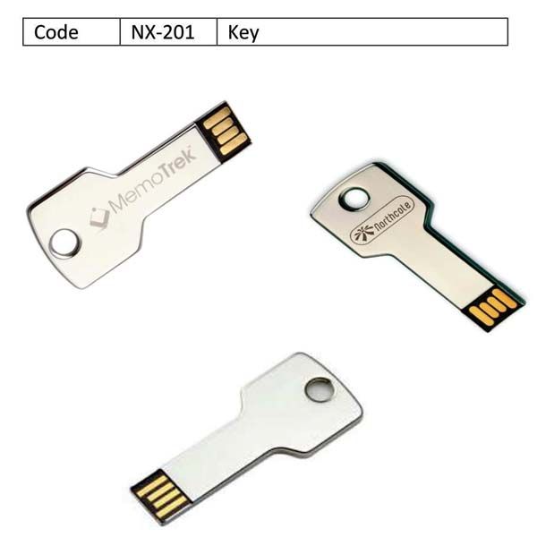 Key Shaped Metal Pen Drive