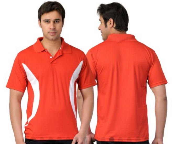 Dry Fit Red with White Patch T Shirts