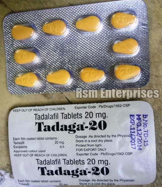 Tadalafil Tablets,Tadaga 2.5mg,Tadaga 5mg,Tadaga 10mg,Tadaga 20mg Exporters India