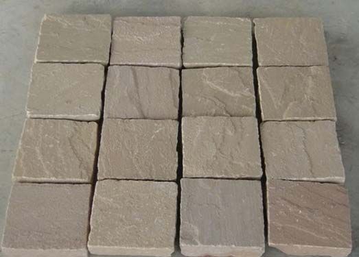 Autumn Brown Stone Cobbles