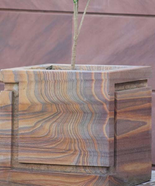 Rainbow Geometrical Stone Planters