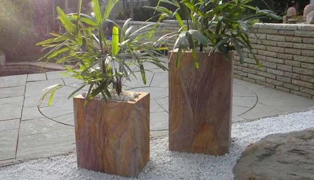 Rainbow Straight Stone Planters