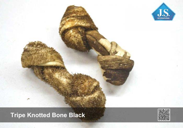 Tripe Knotted Bone Black