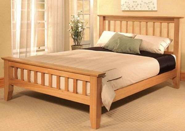 Wooden Double Bed 03