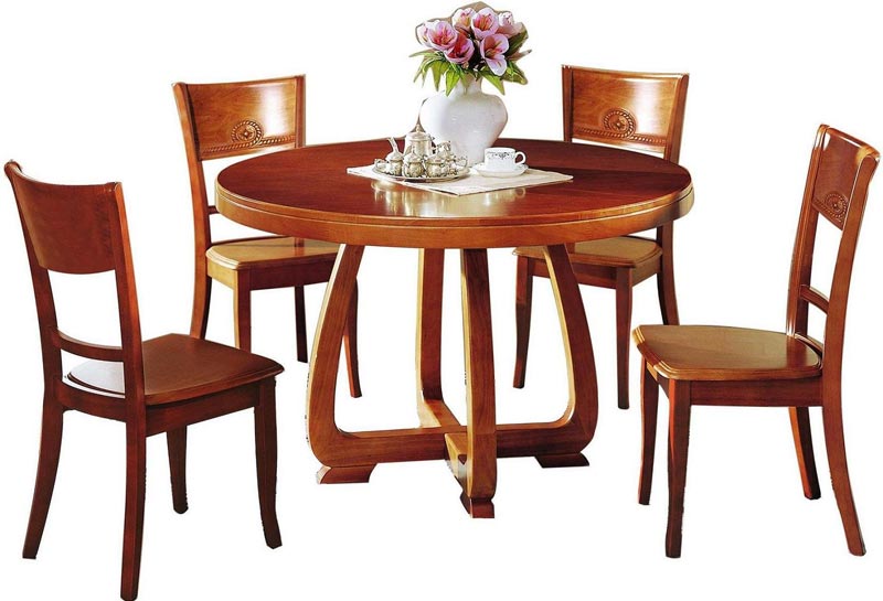 Wooden Dining Table Set 02