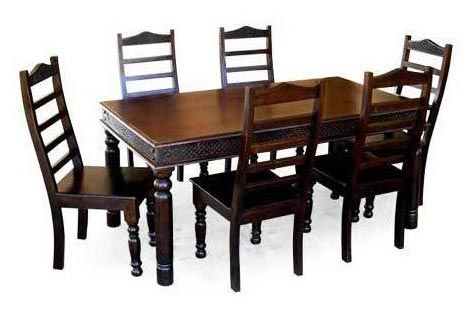 Wooden Dining Table Set 04