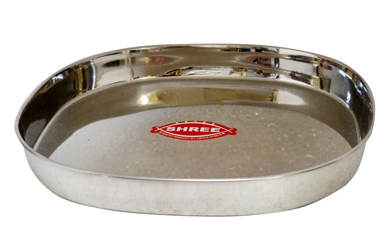 Stainless Steel Square Khumcha Thali
