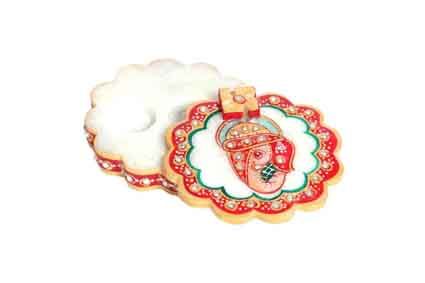 BH-MR-01 Marble Decorative Kumkum Box