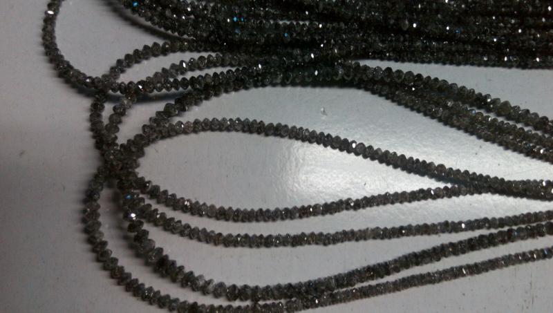 12 to 14 Inch Congo Polished Diamond Beads