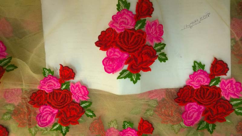 Resham Emobroider Net Work