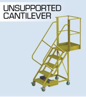 Unsupported Cantilever Ladder