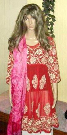 Chikan Georgette Kurti 01