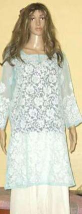 Chikan Georgette Kurti 03