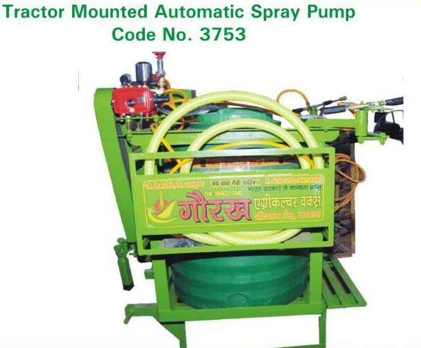 Automatic Tractor Mounted Spray Pump