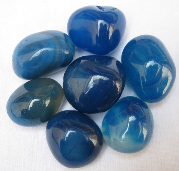 Blue Onyx Pebble Stones