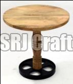 Round Wooden Table 01