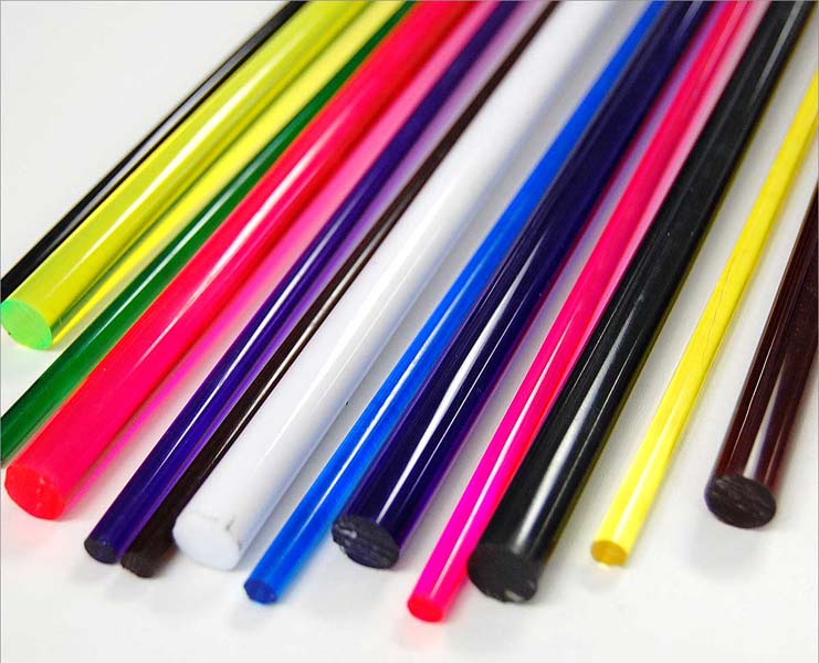 Acrylic Coloured Rods