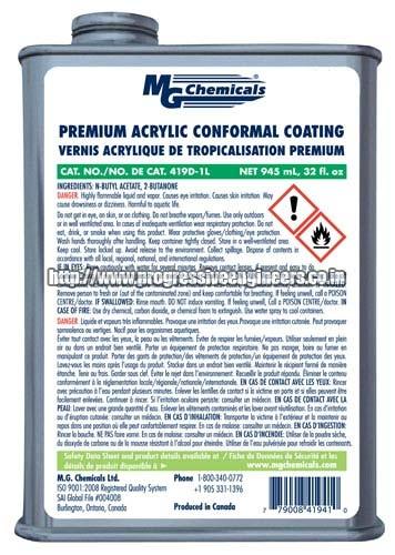 Premium Acrylic Conformal Coating (419D)