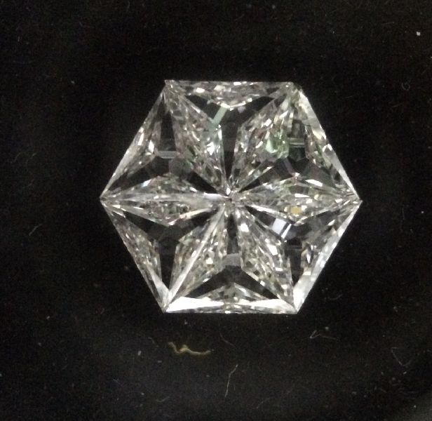 Hexagonal Pie Cut Diamond 02