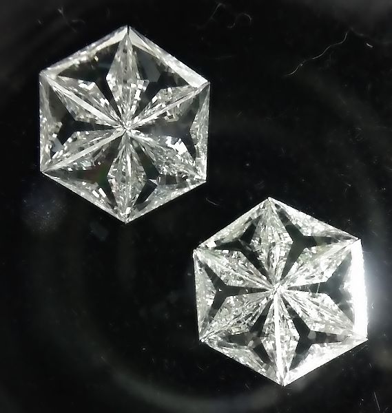 Hexagonal Pie Cut Diamonds
