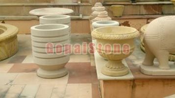 Sandstone Flower Pot 02