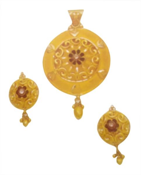 Gold Pendant Set 03