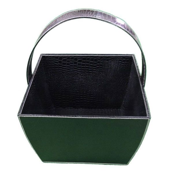 Leather Magazine Baskets