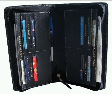 Leather Cheque Folder 05