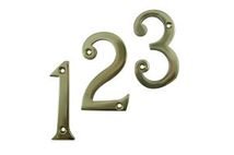 Brass Victorian Door Numbers