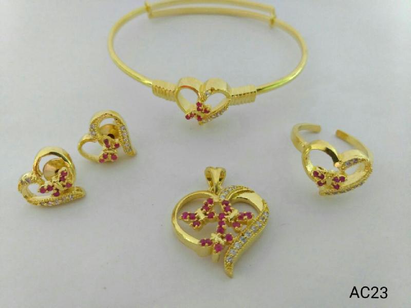 Gold Plated Pendant Set  (AC23) 02